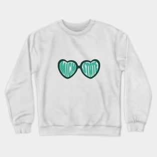 MICHSTATE heart glasses Crewneck Sweatshirt